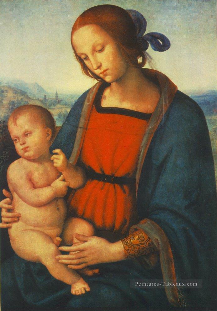 Vierge à l’Enfant 1501 Renaissance Pietro Perugino Peintures à l'huile